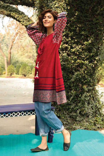 Khaadi ETP20371 RED Lawn Pret 2021